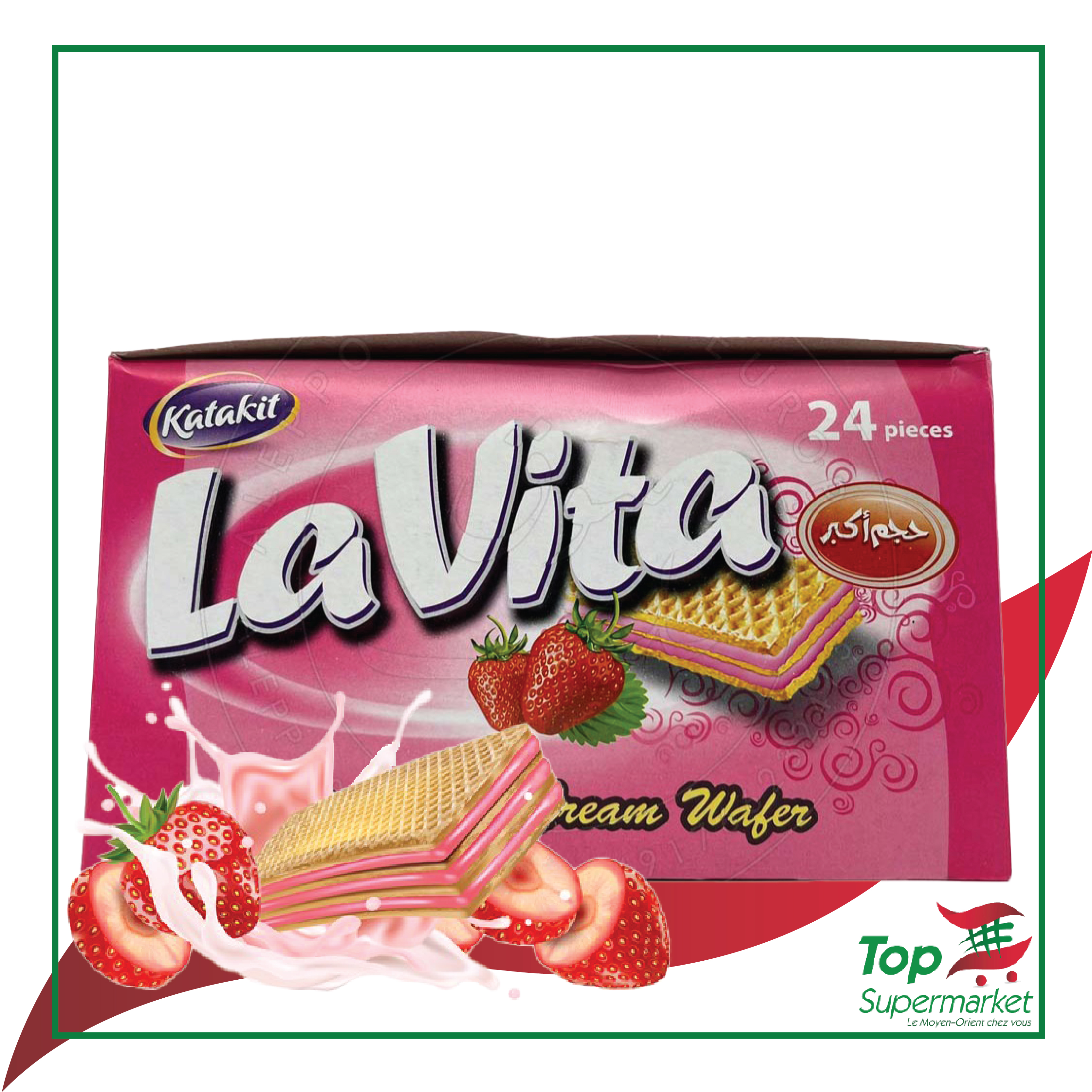 La Vita Wafer Fraise 300gr